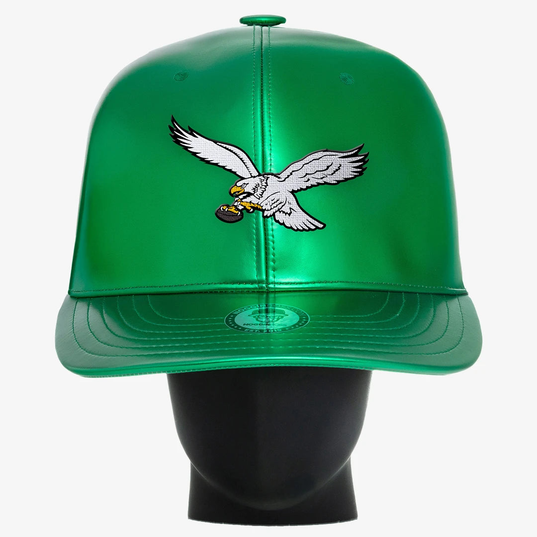 Throwback Philadelphia Eagles "Chrome Dome" Noggins