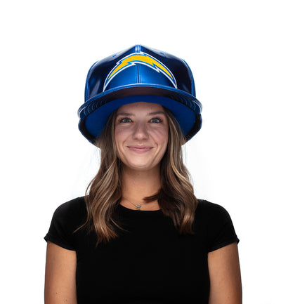 Los Angeles Chargers "Chrome Dome" Noggins