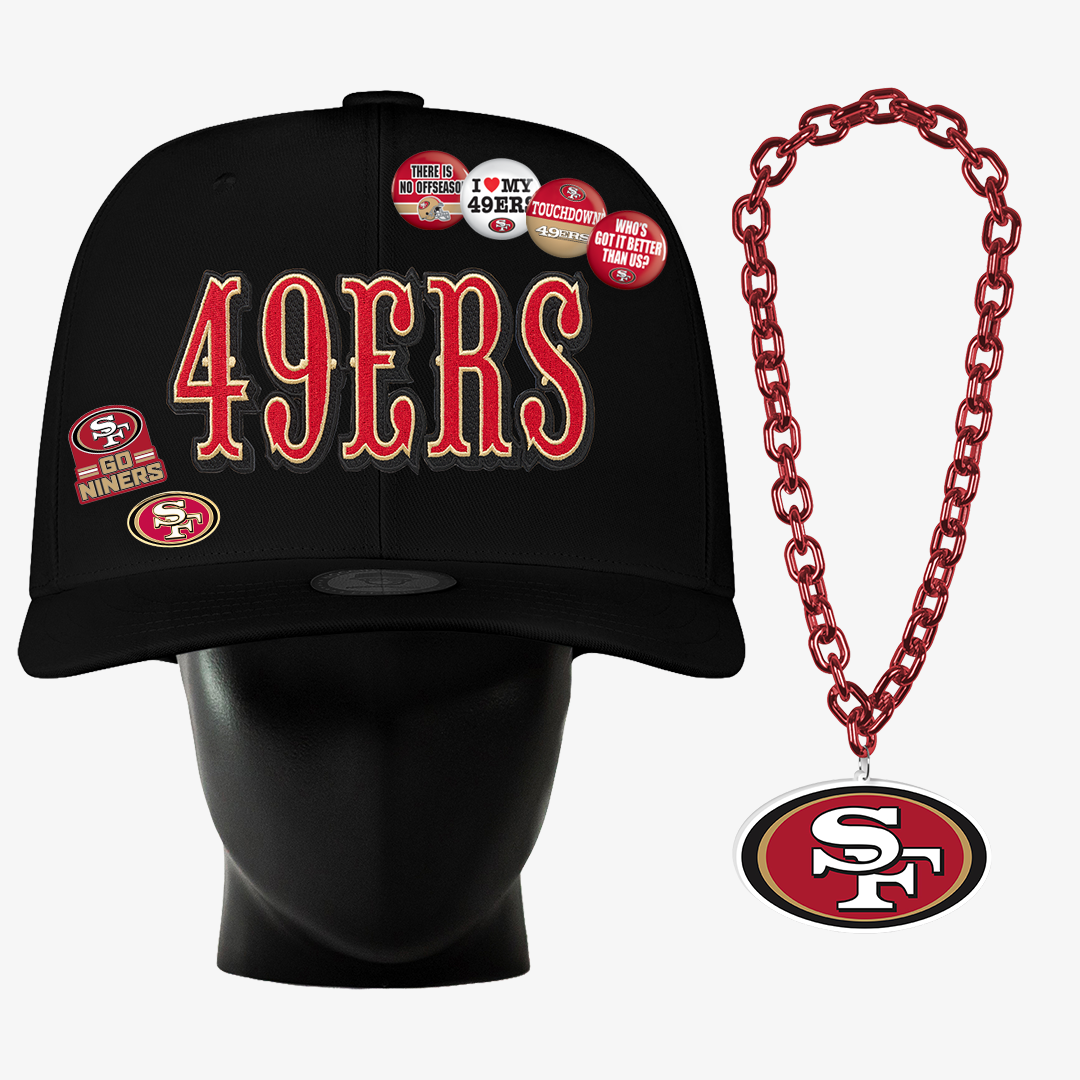 San Francisco 49ers Wordmark "Super Fan" Bundle