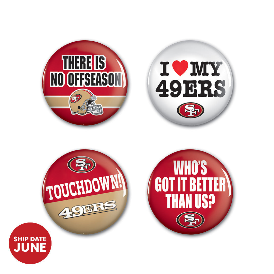 San Francisco 49ers Button Pack