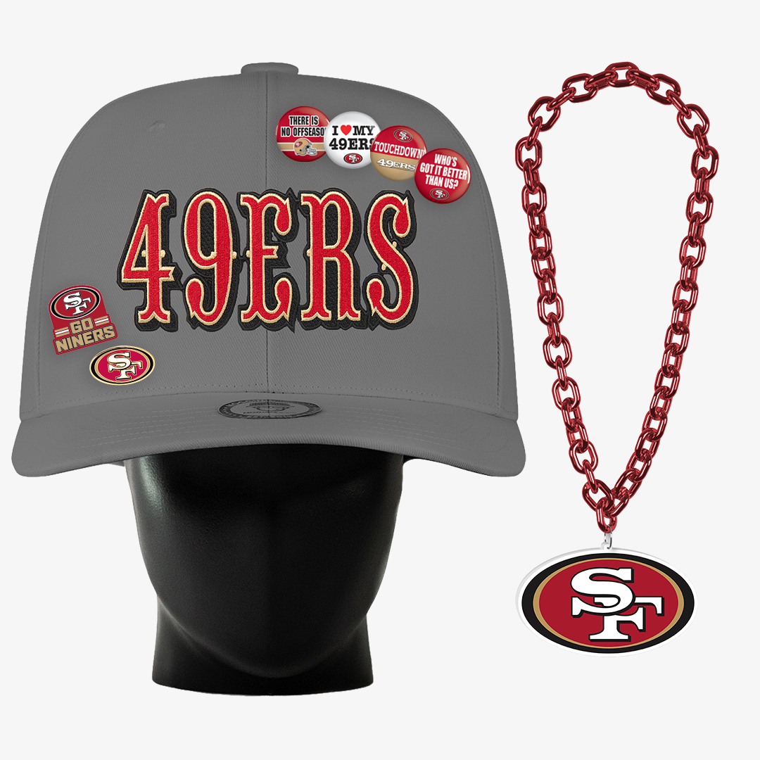 San Francisco 49ers Wordmark "Super Fan" Bundle
