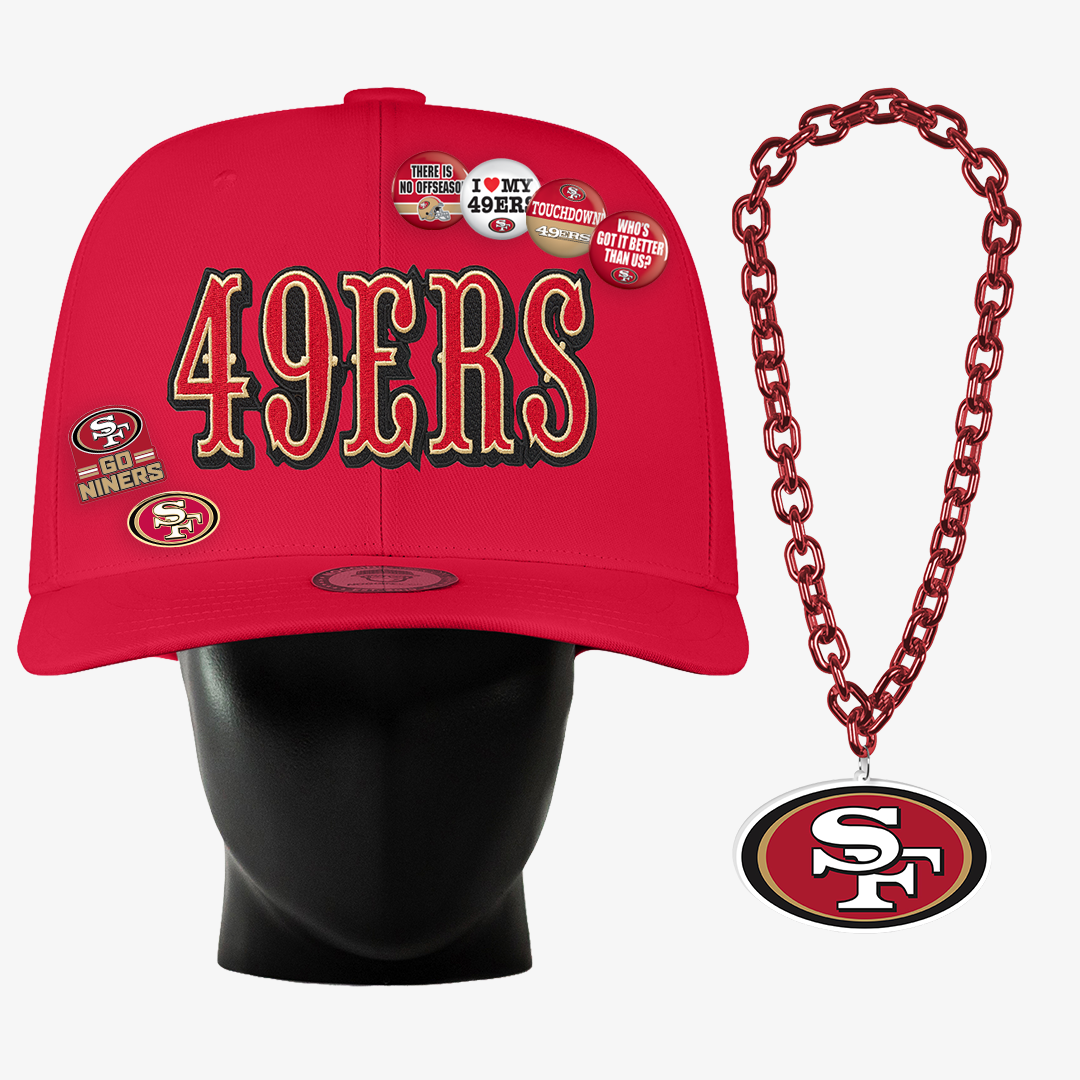San Francisco 49ers Wordmark "Super Fan" Bundle