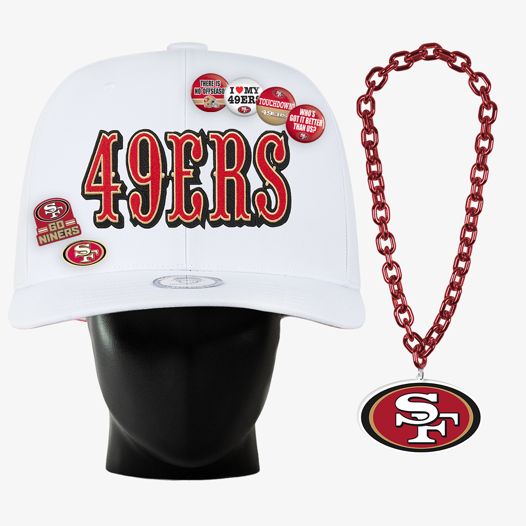 San Francisco 49ers Wordmark "Super Fan" Bundle