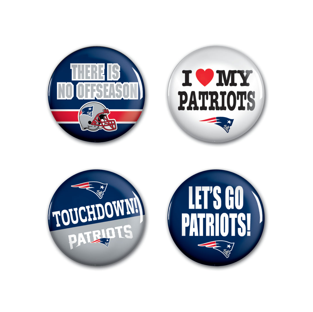 New England Patriots Button Pack