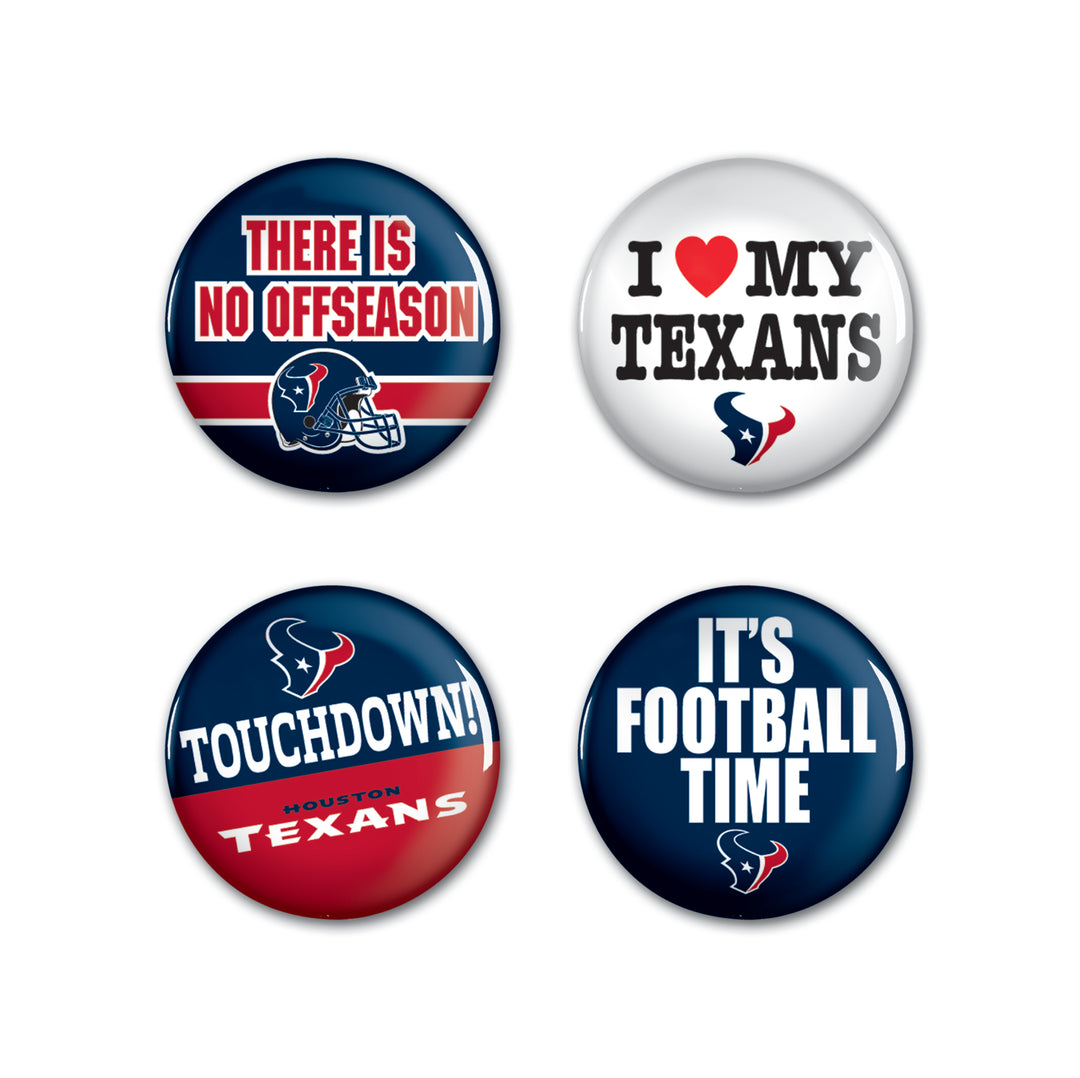 Houston Texans Button Pack