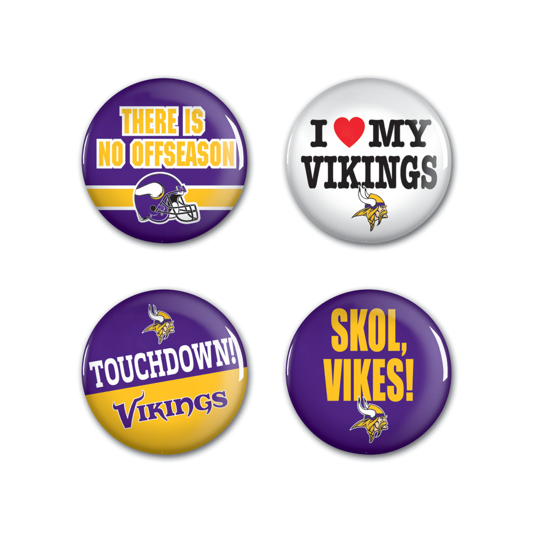 Minnesota Vikings Button Pack