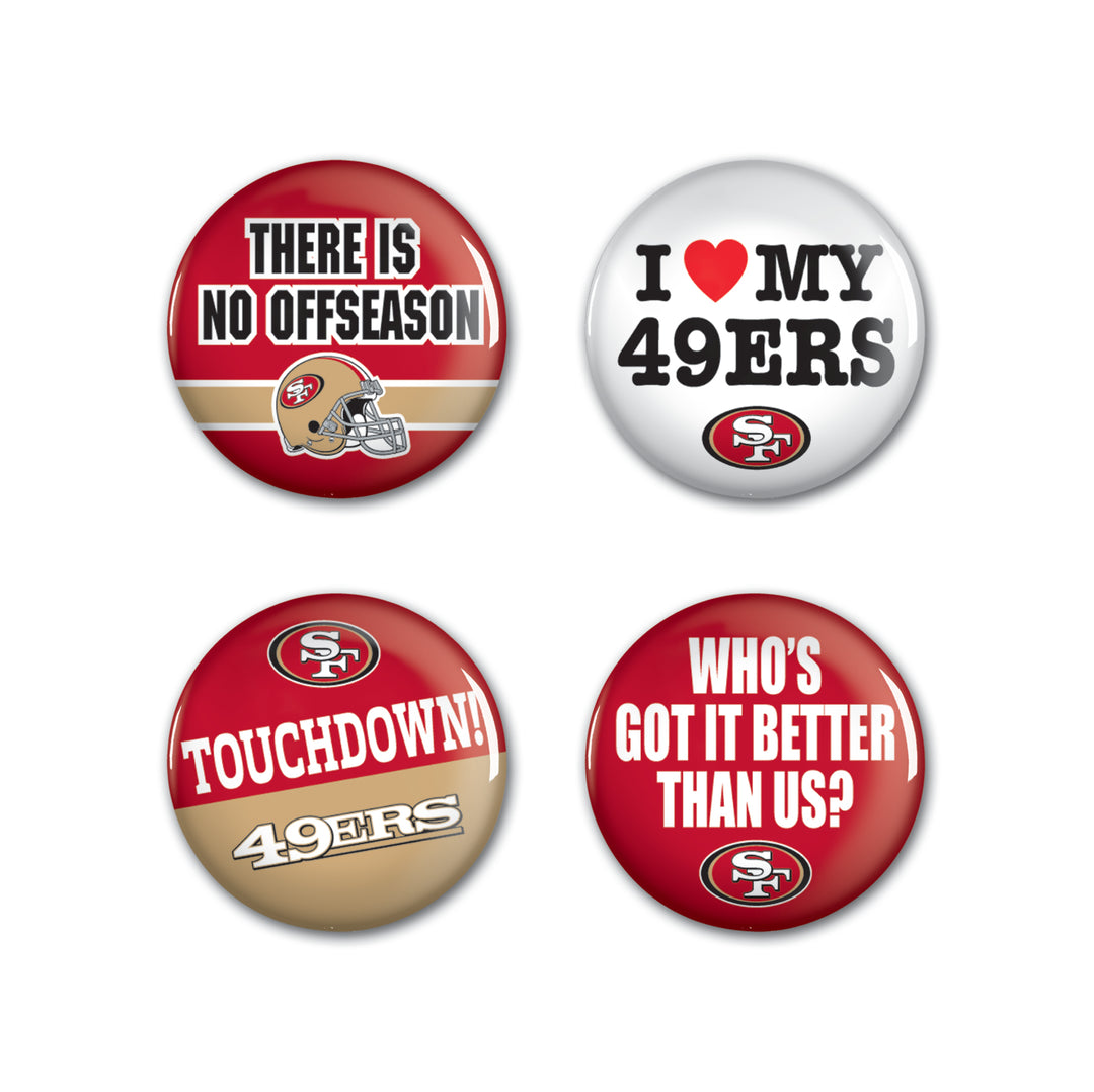 San Francisco 49ers Button Pack