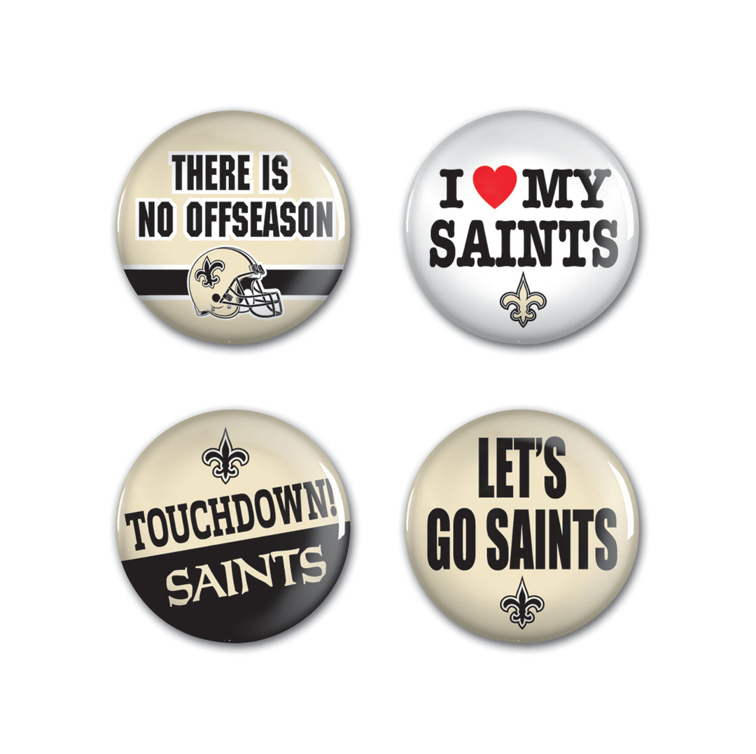 New Orleans Saints Button Pack
