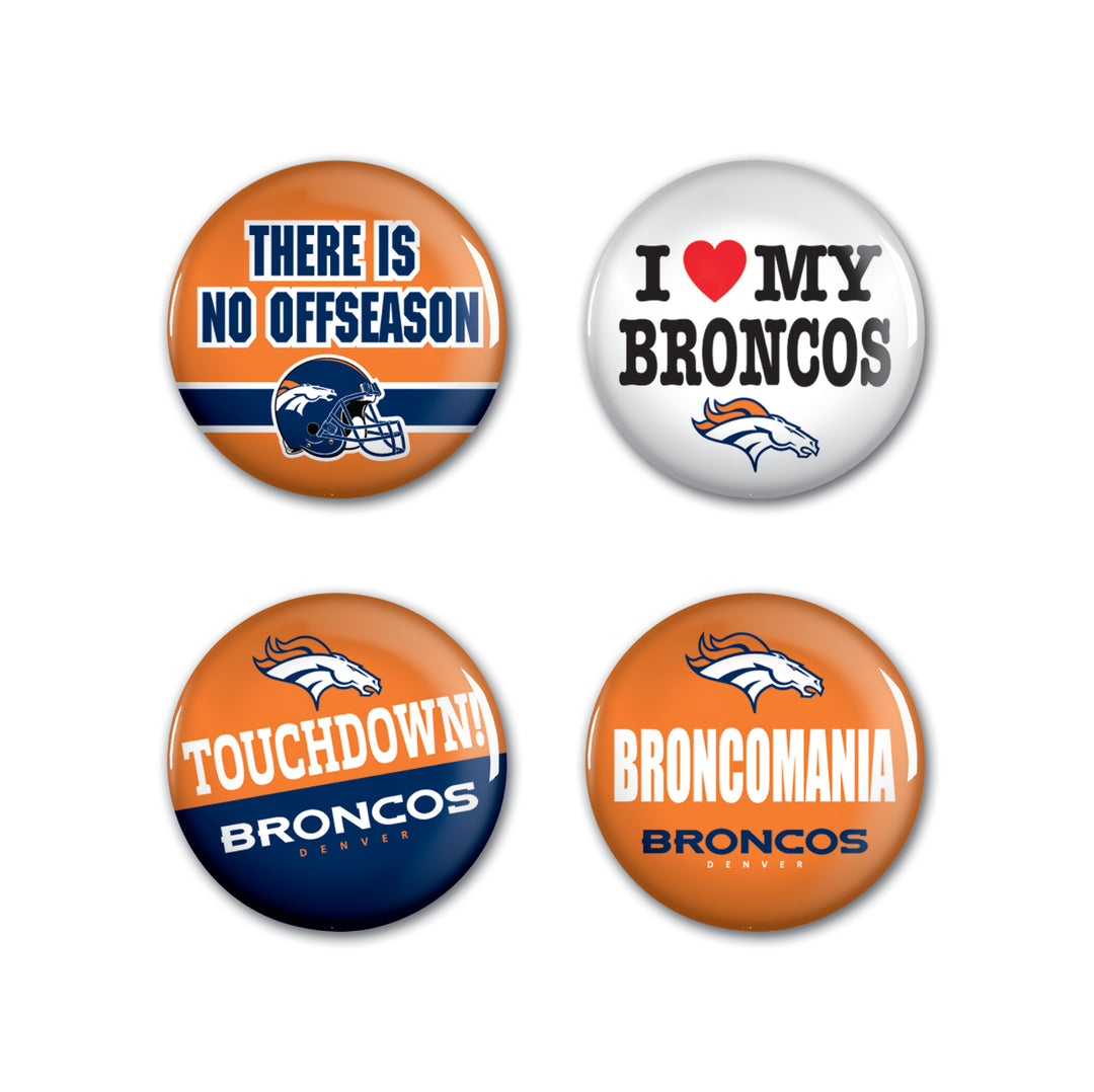 Denver Broncos Button Pack