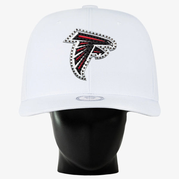 New Bling Atlanta Falcons Swarovski Hat Bling Crystal Atlanta Falcons Script Black Adjustable Hat  main image 3