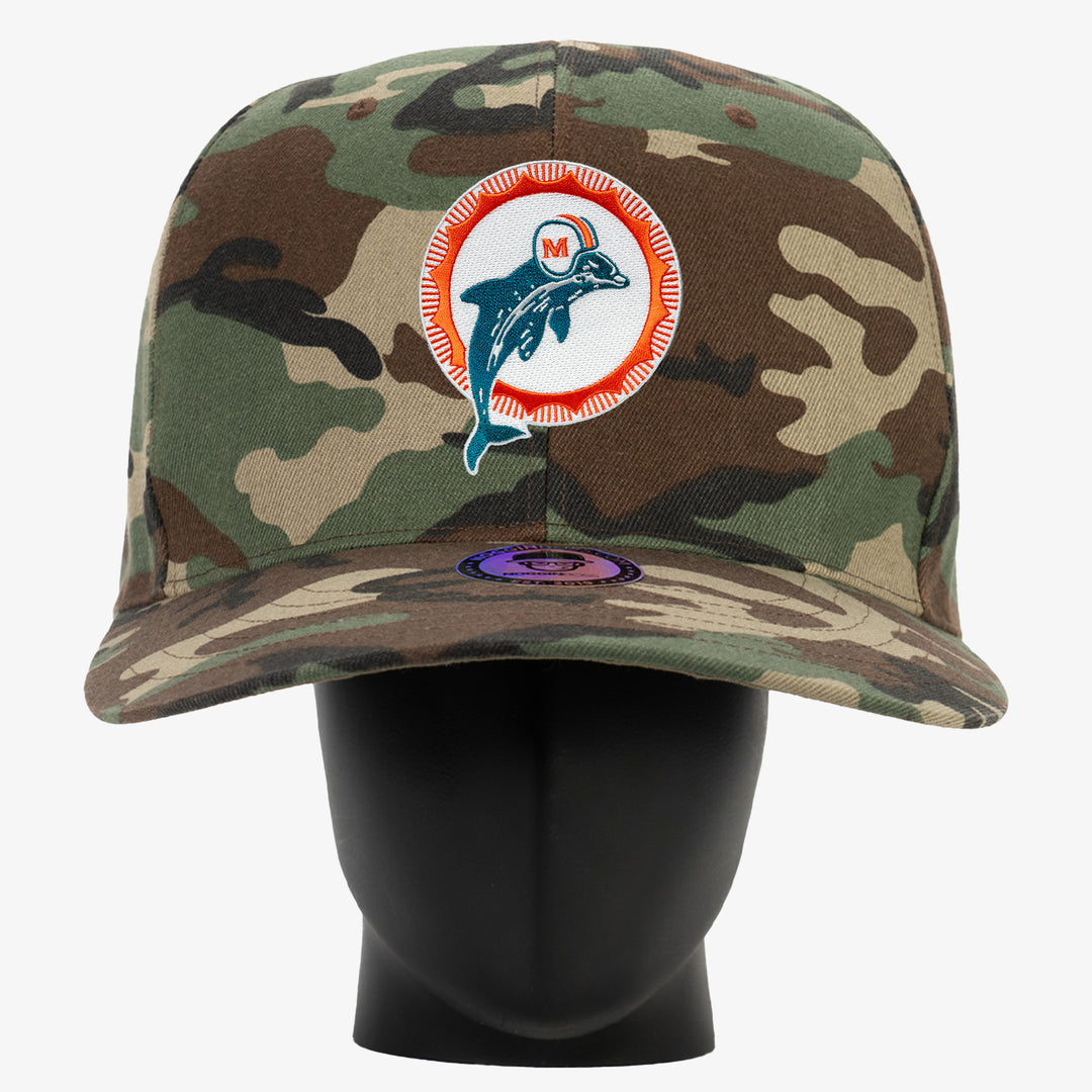 Miami Dolphins Throwback Camo NogginBoss