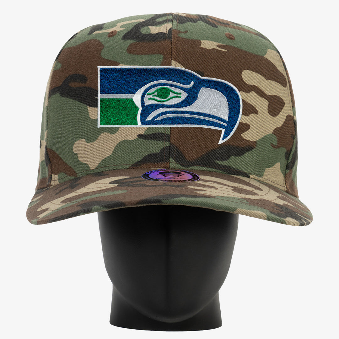 Seattle Seahawks Throwback Camo NogginBoss