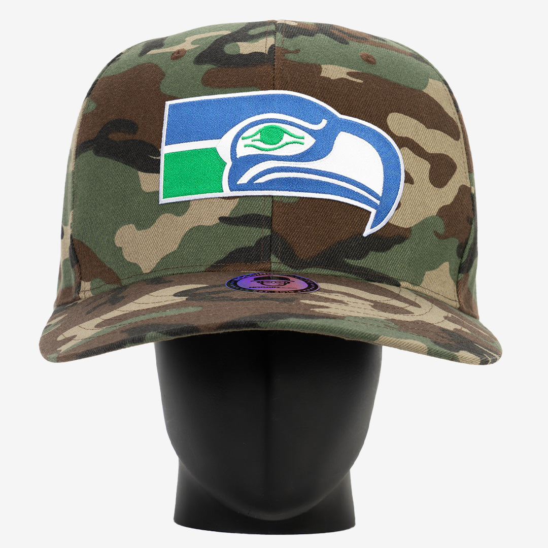 Seattle Seahawks Throwback Camo NogginBoss