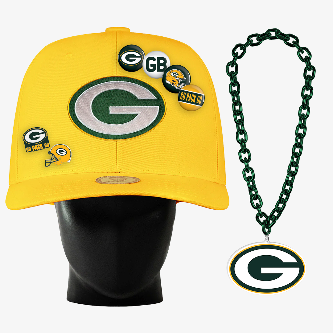 Green Bay Packers Super Fan Bundle Noggin Boss Green Bay Packers Super Fan Bundle Noggin Boss
