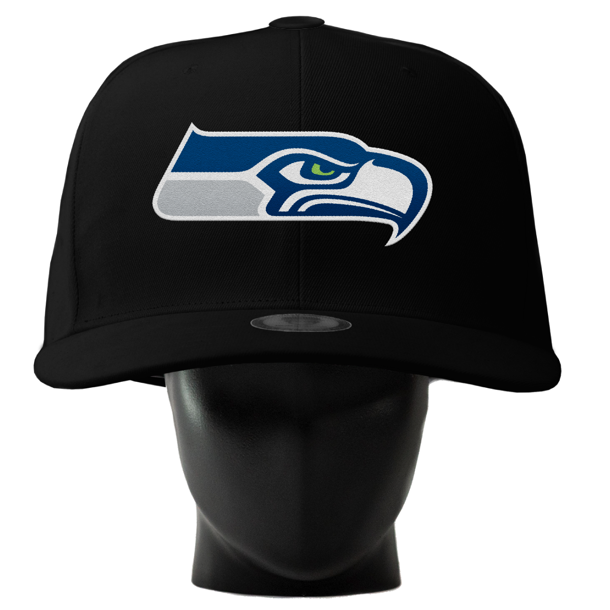 Unisex Noggin Boss Black Seattle Seahawks Oversized Hat Size Small Medium