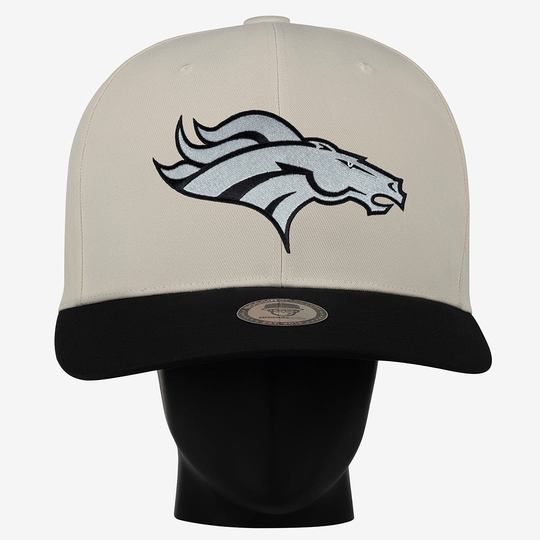 Denver Broncos Black and White "Two Tone" Noggin