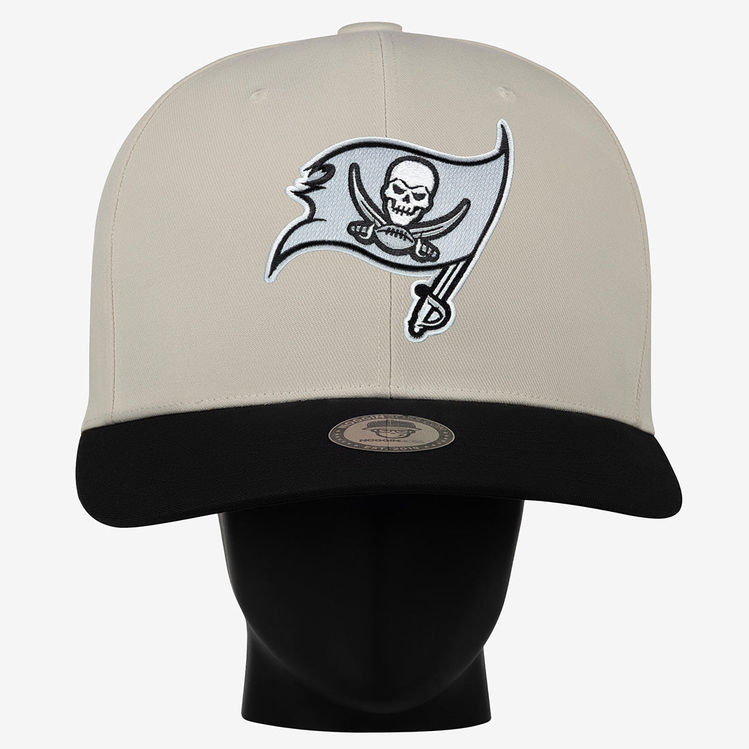 Tampa Bay Buccaneers Black and White "Two Tone" Noggin