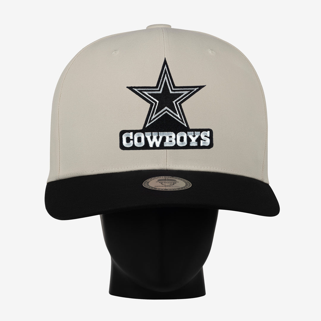 Dallas Cowboys Black and White "Two Tone" Noggin
