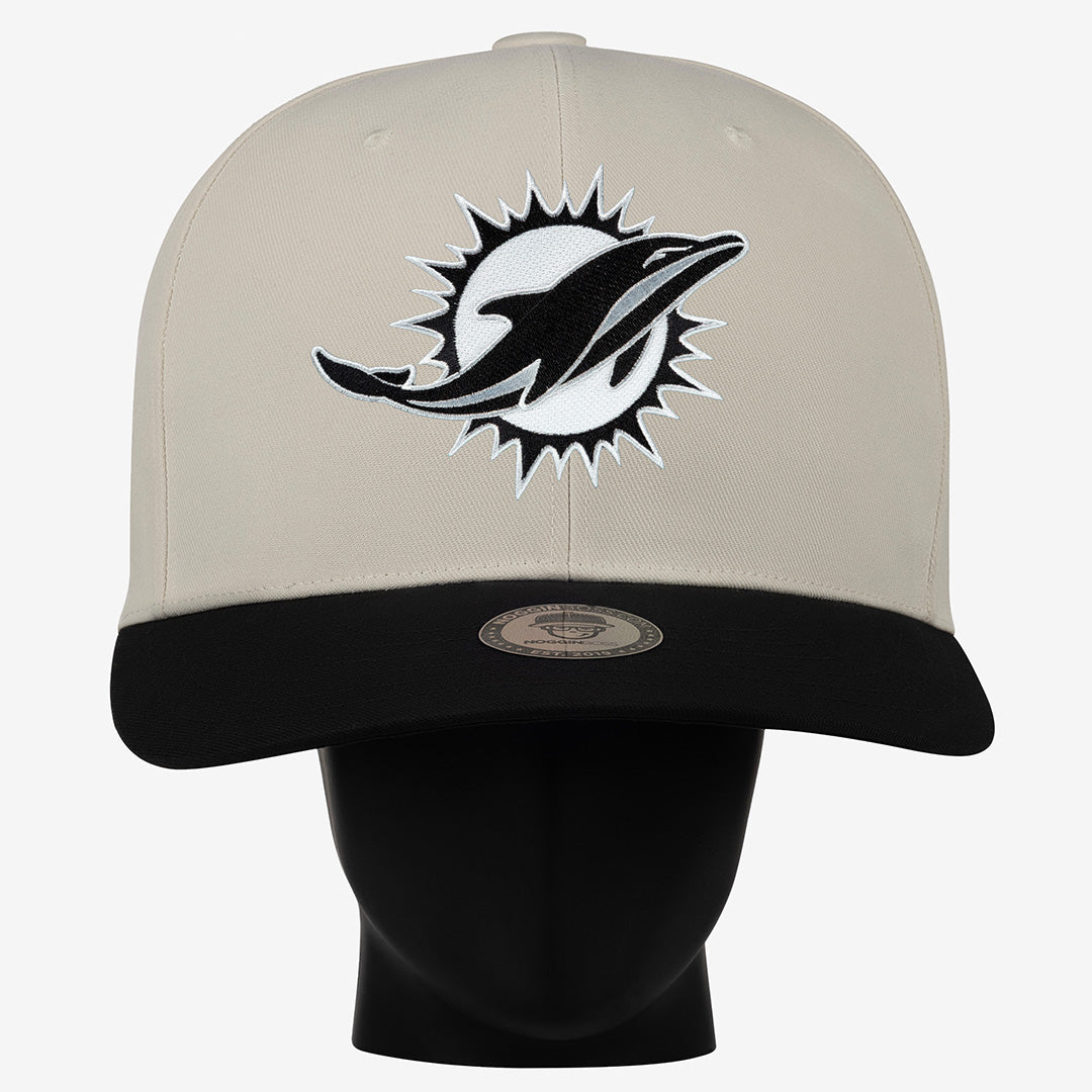 Miami Dolphins Black and White "Two Tone" Noggin