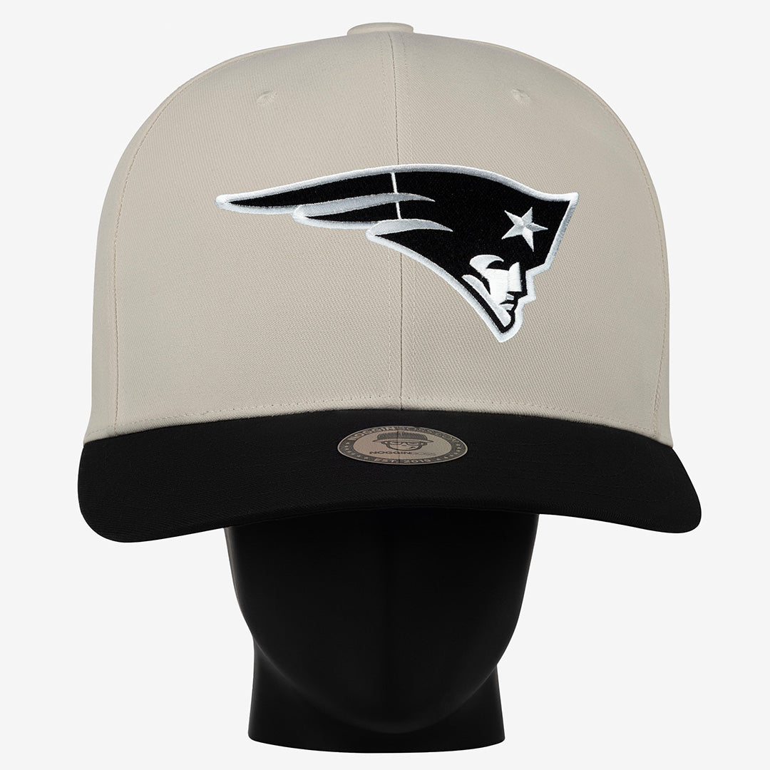 New England Patriots Black and White "Two Tone" Noggin